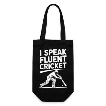 Funny Cricket Saying Vintage Cricket Game - Gift Bag for Bottles - black - Front
