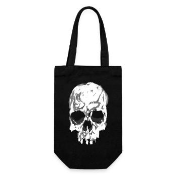 Crâne - Sac à bouteille - noir - Devant