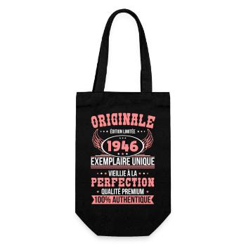 1946 – Exemplaire unique – Qualité premium - Sac à bouteille - noir - Devant