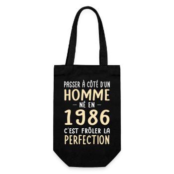 Né en 1986 – Frôler la perfection  - Sac à bouteille - noir - Devant