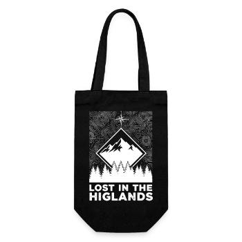 Lost In The Highlands - Gift Bag for Bottles - black - Front