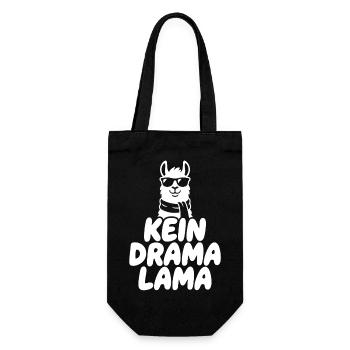 No drama Lama - Gift Bag for Bottles - black - Front