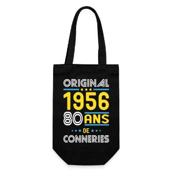 Original – 1956 – 70 ans de conneries - Sac à bouteille - noir - Devant