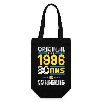 Original – 1986 – 40 ans de conneries - Sac à bouteille - noir - Devant
