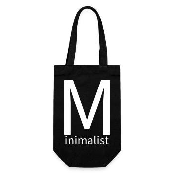 Minimlaist – radically minimal thought - Gift Bag for Bottles - black - Front