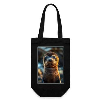 Sea Lions Sea Lion - Gift Bag for Bottles - black - Front
