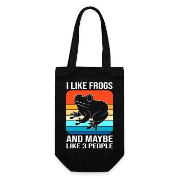 Grenouille arboricole - Sac à bouteille - noir - Devant