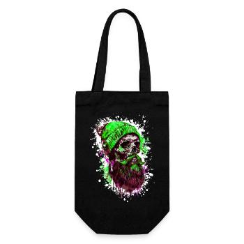 Crâne de bûcheron - Sac à bouteille - noir - Devant