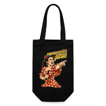 LOLA If you want me to leave - Gift Bag for Bottles - black - Front