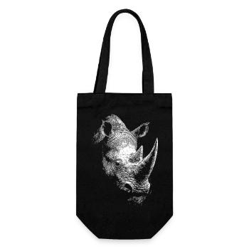 Rhinoceros - Gift Bag for Bottles - black - Front
