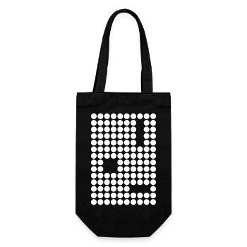 Dot-Mosaik-Geometrisches Raster - Geschenkbeutel für Flaschen - Schwarz - Vorne