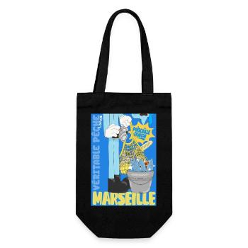Marseille Poiscaille Fraîche - Sac à bouteille - noir - Devant