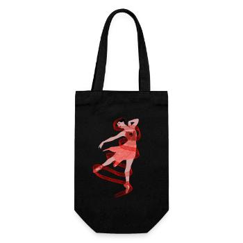 Ballerina - Gift Bag for Bottles - black - Front