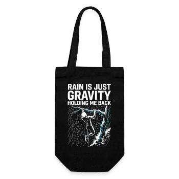Calisthenics And Rain - Gift Bag for Bottles - black - Front