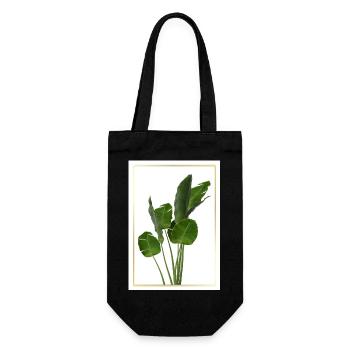 Banana Leaf Tropical Splendor - Gift Bag for Bottles - black - Front