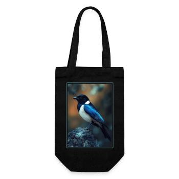 Magpies Magpie - Gift Bag for Bottles - black - Front