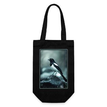 Magpies Magpie - Gift Bag for Bottles - black - Front