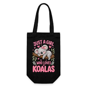 Juste une fille qui aime les koalas - Sac à bouteille - noir - Devant