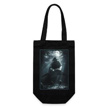 Sharks Shark - Gift Bag for Bottles - black - Front