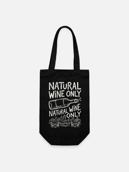 Natural Wine Gourmet - Geschenkbeutel für Flaschen - Schwarz