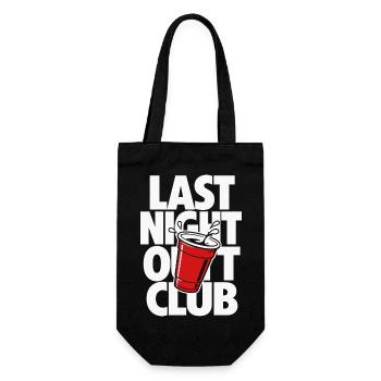 Last Night Out Party Cup Design - Geschenkbeutel für Flaschen - Schwarz - Vorne