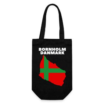Bornholm Danmark - Geschenkbeutel für Flaschen - Schwarz - Vorne