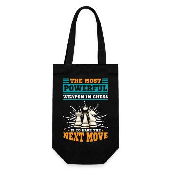 Chess Chess Player Chessboard - Gift Bag for Bottles - black - Front