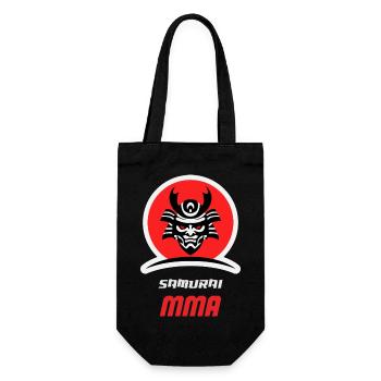 Samurai Warrior MMA-Kämpfer - Geschenkbeutel für Flaschen - Schwarz - Vorne
