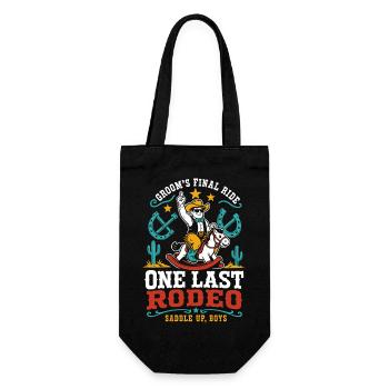 One last rodeo for the groom - Gift Bag for Bottles - black - Front