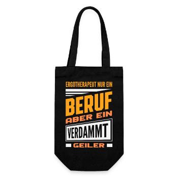 Ergotherapeut Beruf Geiler - Geschenkbeutel für Flaschen - Schwarz - Vorne