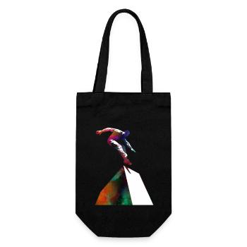 Parkour-Sportkunst - Geschenkbeutel für Flaschen - Schwarz - Vorne