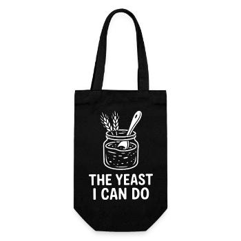 The Yeast I Can Do - Geschenkbeutel für Flaschen - Schwarz - Vorne