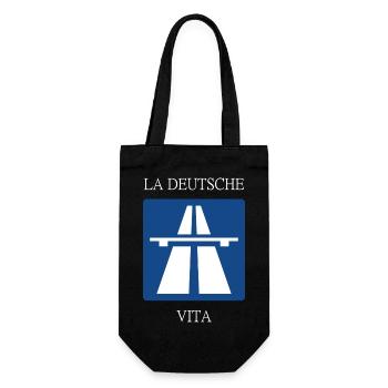 La deutsche Vita - Geschenkbeutel für Flaschen - Schwarz - Vorne