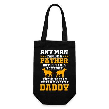 Australian Cattle Dog - Geschenkbeutel für Flaschen - Schwarz - Vorne