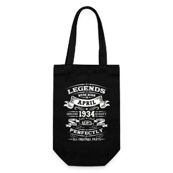 90e anniversaire mari avril Vintage 1934 légende - Sac à bouteille - noir - Devant