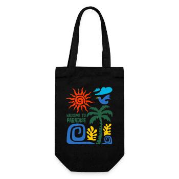 Holidays and beach - Gift Bag for Bottles - black - Front