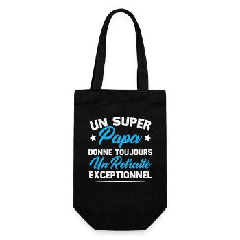 Super papa donne toujours un retraité exceptionnel - Sac à bouteille - noir - Devant