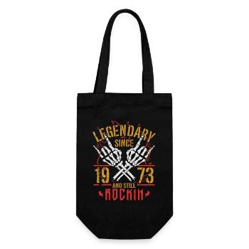Legendary since 1973 Vintage Birthday Gift - Gift Bag for Bottles - black - Front
