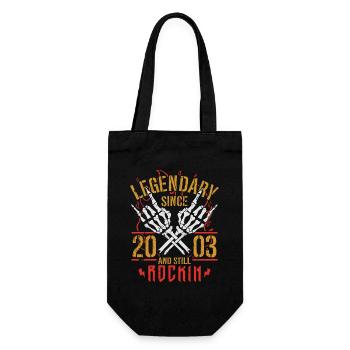 Legendary since 2003 Vintage Birthday Gift - Gift Bag for Bottles - black - Front