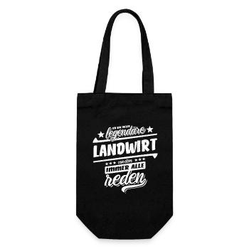 Ich bin dieser legendäre Landwirt - Spruch - Geschenkbeutel für Flaschen - Schwarz - Vorne