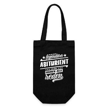 Ich bin dieser legendäre Abiturient - Abi - Abitur - Geschenkbeutel für Flaschen - Schwarz - Vorne