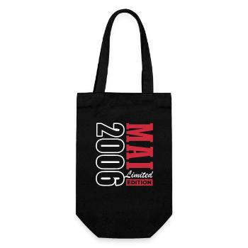 Limited Edition Mai 2006 - Geburtstag - Geschenkbeutel für Flaschen - Schwarz - Vorne