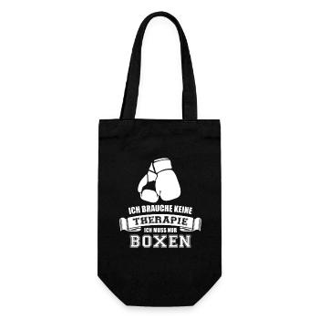 ich brauche keine therapie Boxen3 - Geschenkbeutel für Flaschen - Schwarz - Vorne