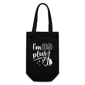 J’ai 89 ans plus 1, majeur 90e anniversaire - Sac à bouteille - noir - Devant