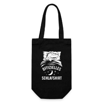 Offizielles Schlafshirt lustiger Alligator - Geschenkbeutel für Flaschen - Schwarz - Vorne