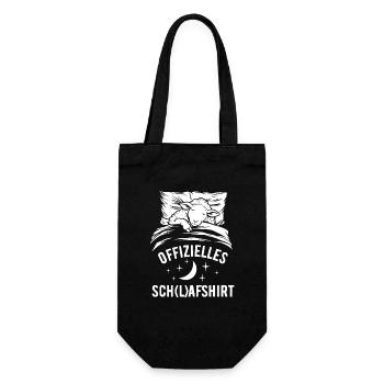 Offizielles Schlafshirt lustiges Schaf Geschen - Geschenkbeutel für Flaschen - Schwarz - Vorne