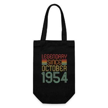 Légendaire depuis octobre 1954, Rétro, Anniversaire - Sac à bouteille - noir - Devant