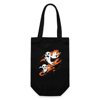Happy Halloween Ghost Costume - Spooky - Gift Bag for Bottles - black - Front