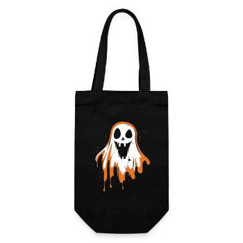 Joyeux costume de citrouille d’Halloween - Drôle - Sac à bouteille - noir - Devant