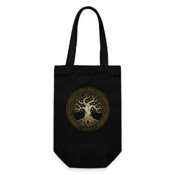 Yggdrasil - Tree of Life - Norse - Gift Bag for Bottles - black - Front